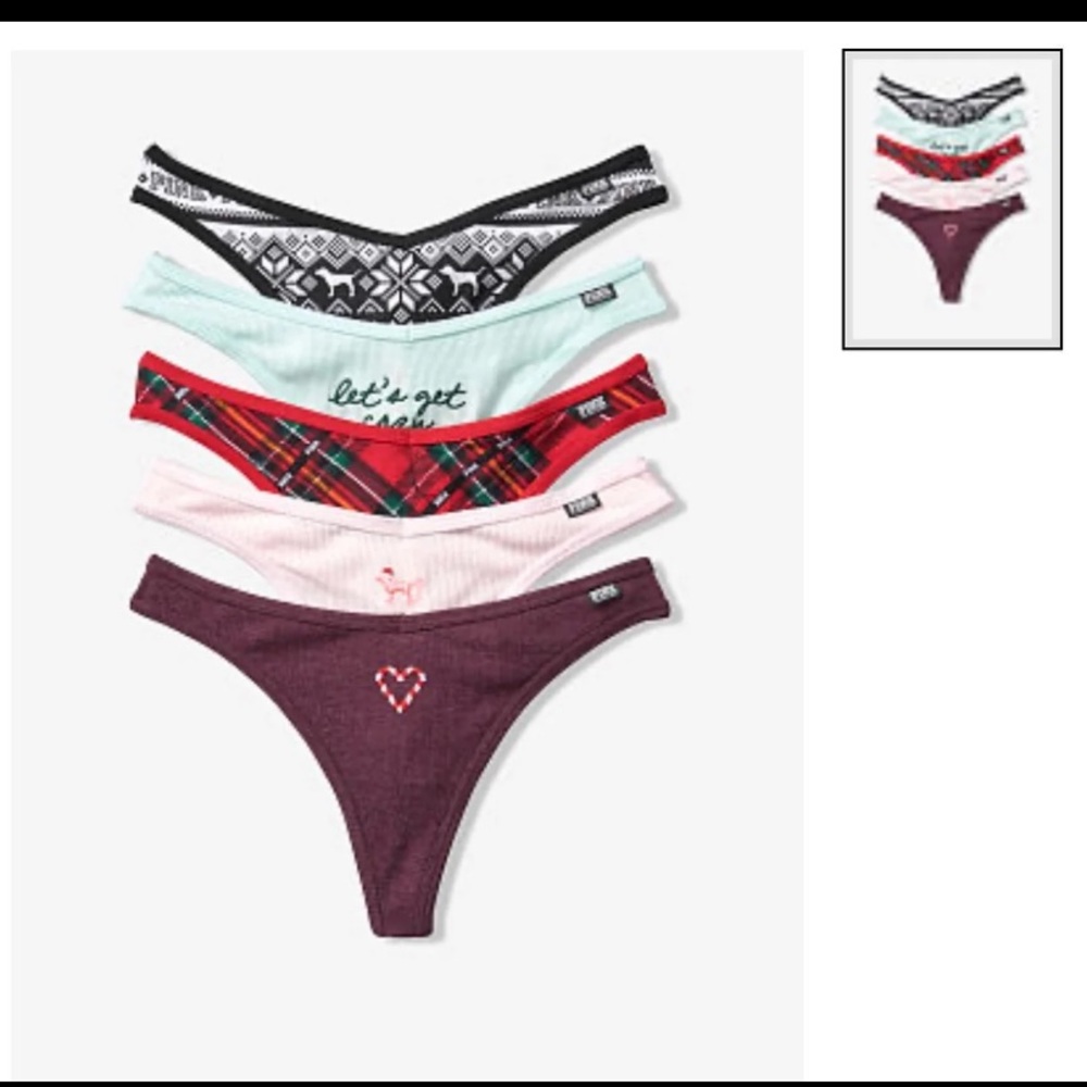 VS pink panty set